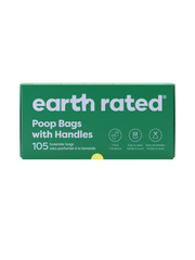 Dog Poop Bags with Handles on a Roll