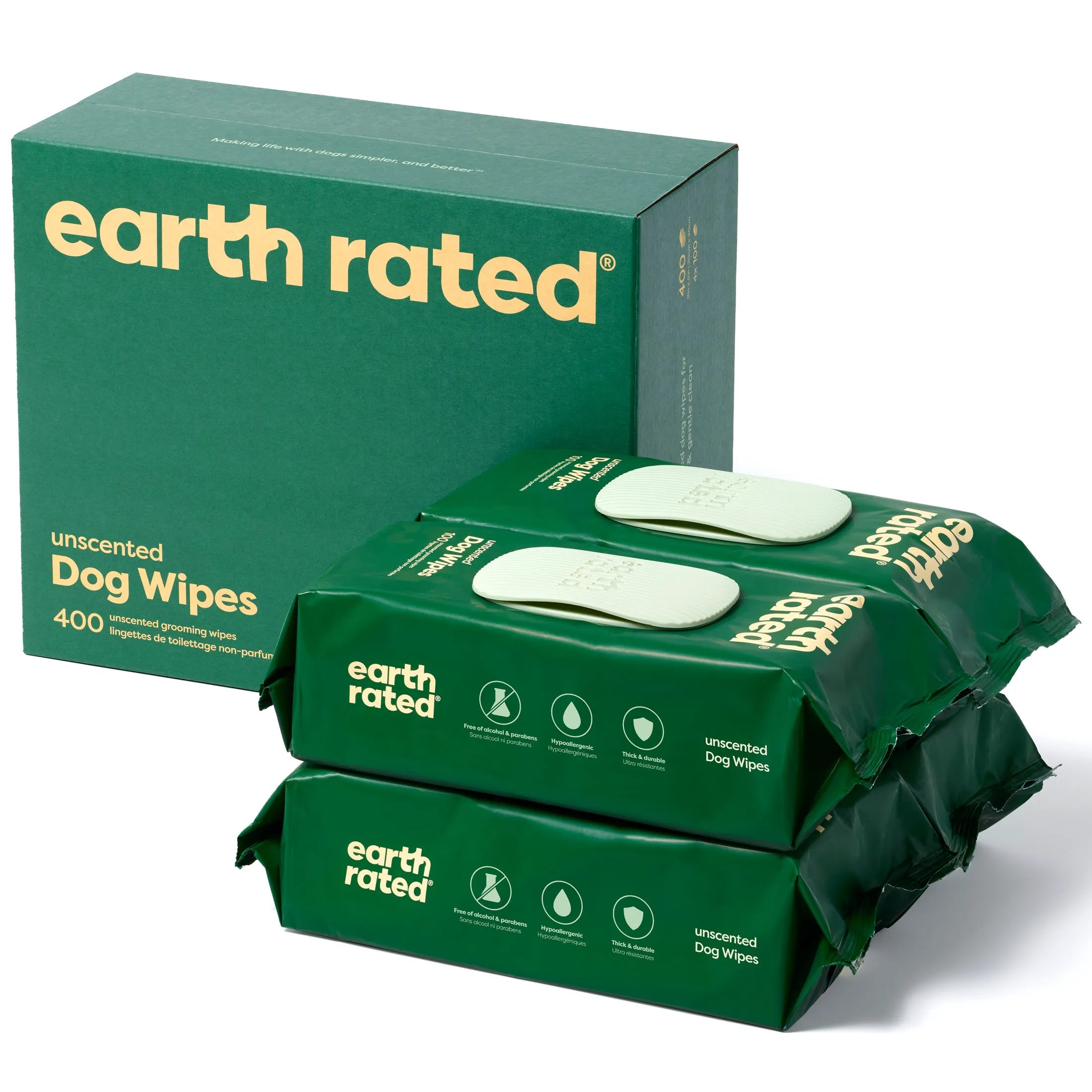 Dog Grooming Wipes - Hypoallergenic Wipes for Paws, Body & Bum | Gentle Daily Cleaning