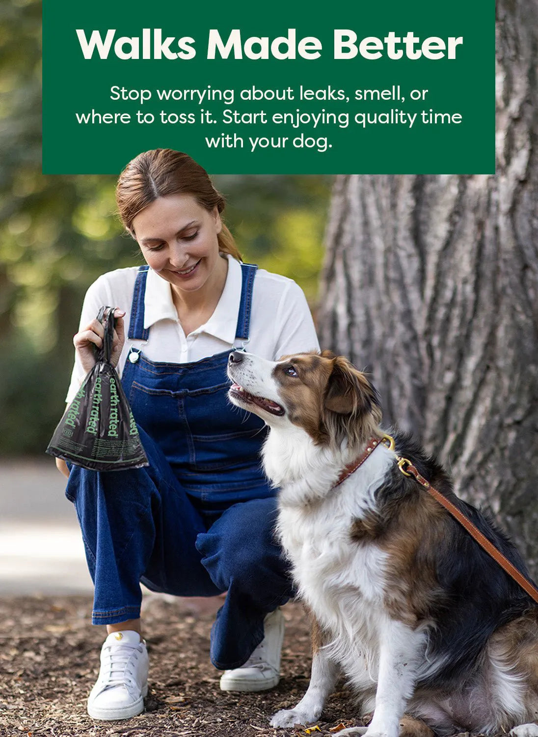 Odor-Blocking Dog Poop Bags Refill Rolls with 3X Protect Technology