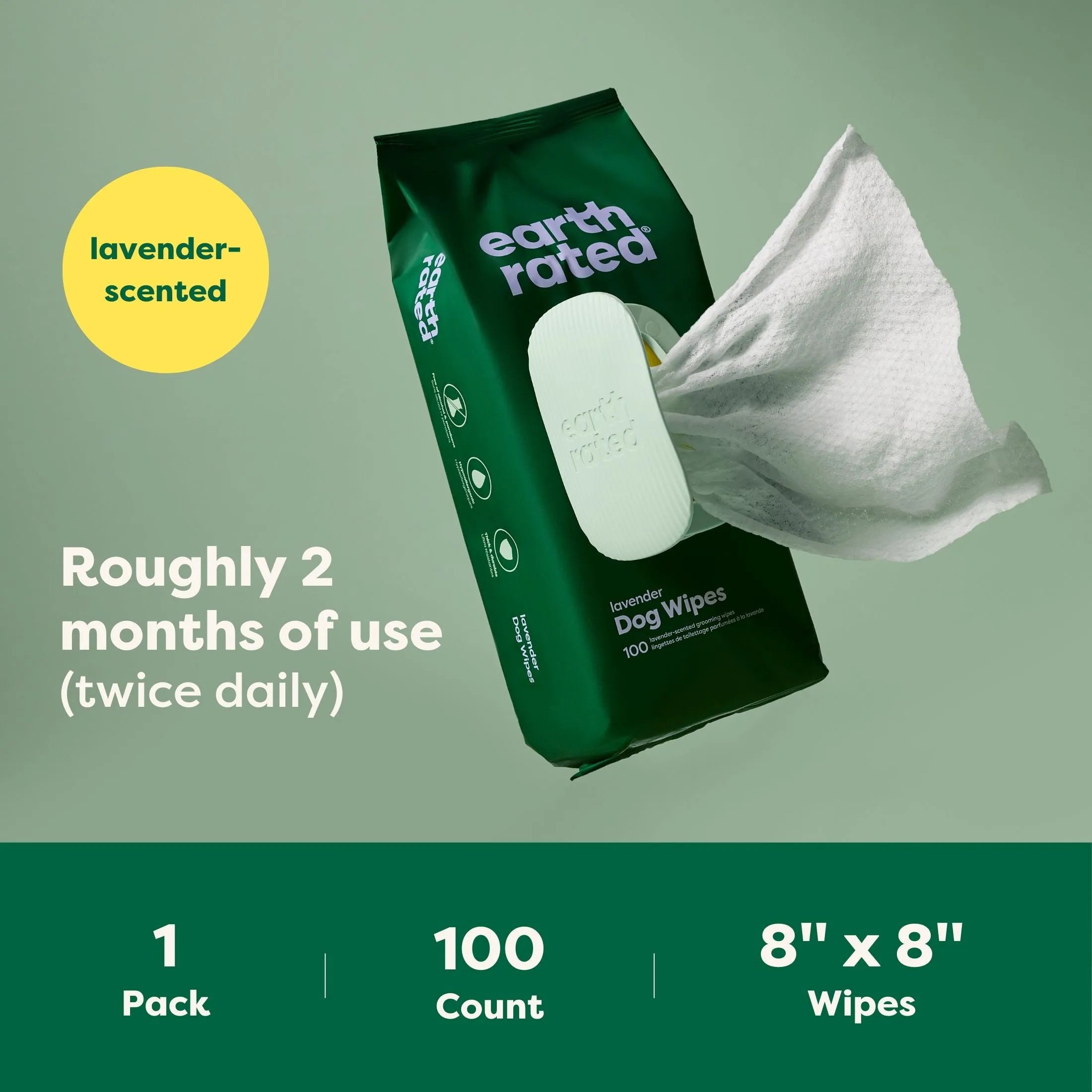 Dog Grooming Wipes - Hypoallergenic Wipes for Paws, Body & Bum | Gentle Daily Cleaning